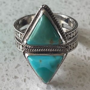 Authentic Anna Beck Turquoise Ring Size 7